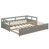Extending Daybed With Trundle, Daybed With Trundle - Gray