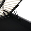 Full Size Upholstered Platform Bed With A Hydraulic Storage System - Gray