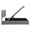 Queen Size Upholstered Platform Bed With A Hydraulic Storage System - Gray