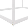 Full Size Playhouse Style Bed - White