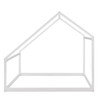 Full Size Playhouse Style Bed - White