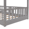 Twin Over Twin Classic Bunk Bed & Slide And Ladder - Gray