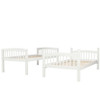 Twin Over Twin Bunk Bed & Ladder - White
