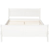 Full Size Platform Bed With Headboard And Slat Support - White