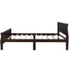 Full Size Platform Bed With Headboard And Slat Support - Espresso