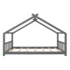 Full Size Playhouse Design Bed - Gray