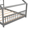 Full Size Playhouse Design Bed - Gray