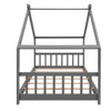 Twin Size Playhouse Design Bed - Gray