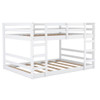 Twin Over Twin Bunk Bed With Ladder - White