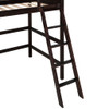 Twin Size Loft Bed With Ladder - Espresso