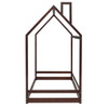Twin Size Playhouse Bed - Espresso