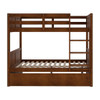 Full Over Full Bunk Bed With Twin Size Trundle - Walnut