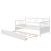 Twin Size DayBed With Twin Size Trundle - White