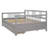Full Size DayBed With 2 Drawers - Gray