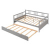 Full Size DayBed With Twin Size Trundle - Gray