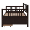 Twin Size DayBed With 2 Drawers - Espresso