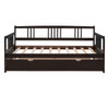 Twin Size DayBed With Twin Size Trundle - Espresso