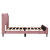 Full Size Upholstered Platform Bed - Pink