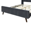 Full Size Upholstered Platform Bed - Gray