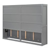 Full Size, Murphy Wall Bed - Gray
