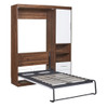 Twin Size Murphy Wall Bed With Cabinet - White