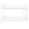 Full Long Over Queen Bunk Bed - White