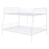 Full Long Over Queen Bunk Bed - White
