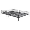 Full Long Over Queen Bunk Bed - Black