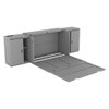 Full Size Murphy Bed With Shelves, Cabinets And USB Ports - Gray