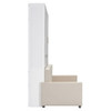 Queen Size Murphy Wall Bed With Cushion - White