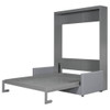 Queen Size Murphy Wall Bed With Cushion - Gray