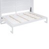 Queen Size Murphy Modern Wall Bed With Top Cabinets, Space Saving Design - White