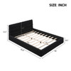 Queen Size Upholstered Platform Bed - Black