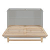 Queen Murphy Bed With Large Drawers - Gray