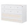 Queen Murphy Elegant Bed With Large Drawers - White