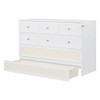 Queen Murphy Elegant Bed With Large Drawers - White