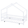 Twin Size Playhouse Design Bed With Twin Size Trundle - White