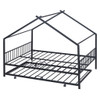 Full Size House Bed With Twin Size Trundle - Black