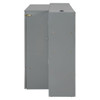 Full Size Murphy Bed With Drawer And Rattan Decoration - Gray
