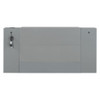Full Size Murphy Bed With Drawer And Rattan Decoration - Gray