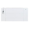 Full Size Murphy Wall Bed With Drawer And Rattan Decoration - White