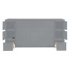 Full Size Murphy Bed With Drawers, Cabinets, And USB Ports - Gray