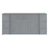 Full Size Murphy Bed With Drawers, Cabinets, And USB Ports - Gray