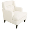 Upholstered Accent Chair Tufted Armchair For Living Room - Beige