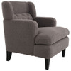 Upholstered Accent Chair Tufted Armchair For Living Room, Russet - Brown