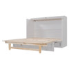 Full Size Murphy Bed With Large Drawers, Space Saving Design - White