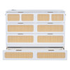 Full Size Murphy Bed With Large Drawers - White