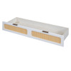 Full Size Murphy Bed With Large Drawers - White