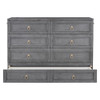 Queen Murphy Elegant Bed With Spacious Drawers - Gray