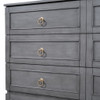 Queen Murphy Elegant Bed With Spacious Drawers - Gray